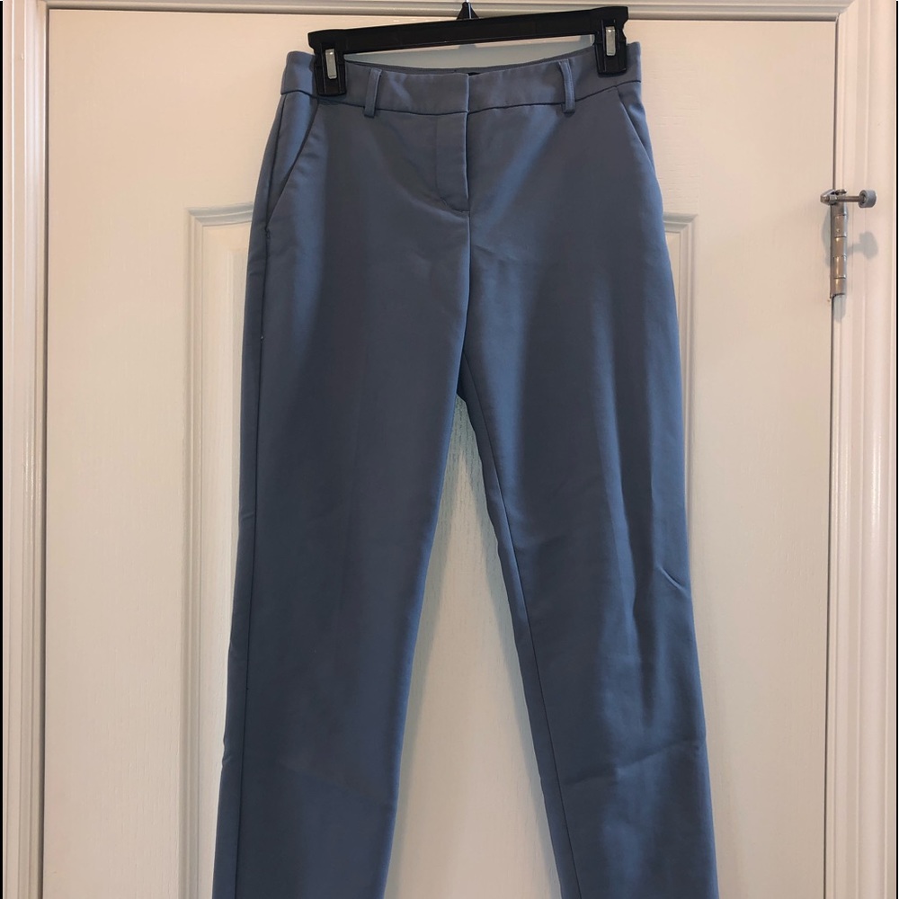 Blue Columnist Ankle Mid-Rise dress pants